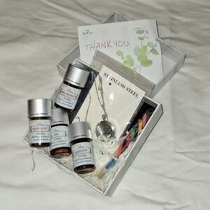 Lorfain Stainless Steel Diffuser Necklace Bundle OS